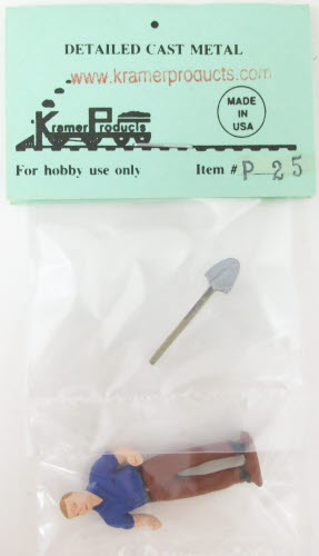 Kramer P25 O-Scale Standing Workman & Shovel