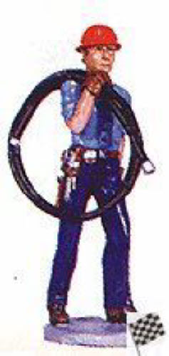 Aristo-Craft 60077A Workman w/Construction Zone Sign