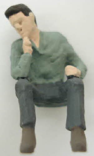 Arttista 1121 O Sitting Man Pewter Figure