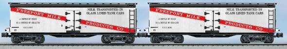 Lionel 6-11651 Freeport Gen. American Milk Car (Set of 2)