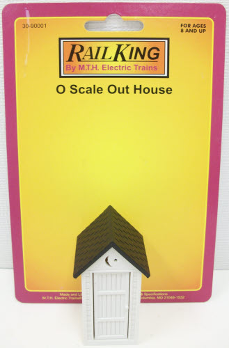 MTH 30-90001 O Scale RailKing Out House Assembled