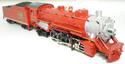 Lionel 6-28699 O Holiday Red 2-8-2 Steam Locomotive & Tender #25