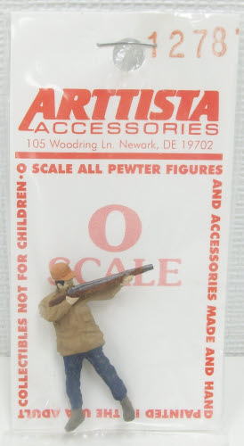 Arttista 1278 O Hunter with Rifle O Scale Pewter Figure