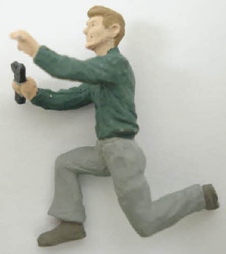 Arttista 1228 O Man On Knee w/Wrench Pewter Hand Painted Figure