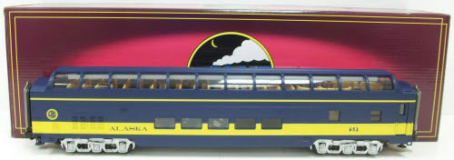 MTH 20-67130 Alaska 70’ Full Vista Dome Passenger Car #652 (Smooth)