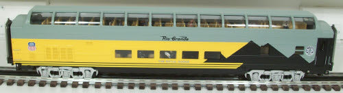 MTH 20-67140 Denver & Rio Grande 70' ABS Full Length Vista Dome Passenger Car