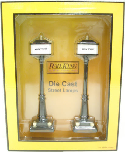 MTH 30-11079 #57 Black Broadway-Main Street Lights (2)
