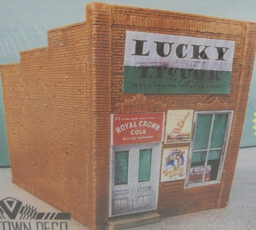 Downtown Deco DD28 O Scale Lucky Liquor Kit