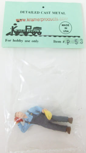 Kramer P53 O-Scale Warehouse Man Wiping Head Figure