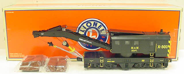 Lionel 6-29800 O Gauge Maintenance of Way Crane Car w/TMCC
