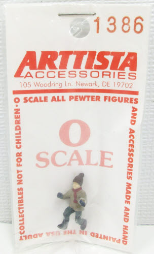 Arttista 1386 O Pewter Boy To Push Sled Pewter Figure
