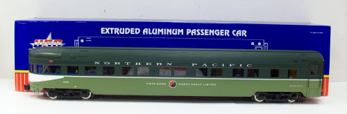 USA Trains 31080 G Northern Pacific Aluminum Observation Car