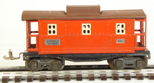 Lionel 657 Vintage O Prewar Tinplate Caboose