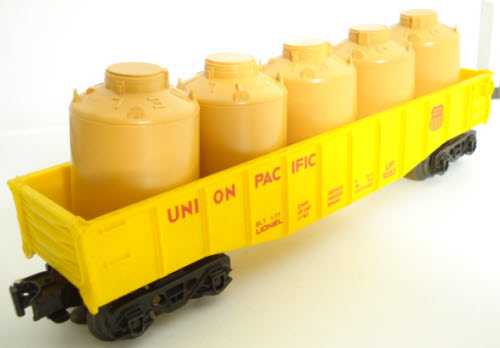 Lionel 6-9283 Union Pacific Gondola with 5 Canisters
