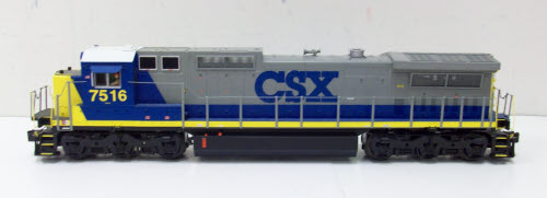MTH 20-2642-1 O Gauge CSX Dash-8 Narrow Nose Diesel Engine w/PS2 #7516