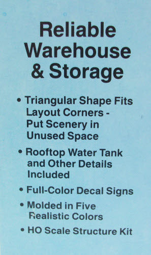 Walthers 933-3014 HO Cornerstone Series Reliable Warehouse &Storage Building Kit