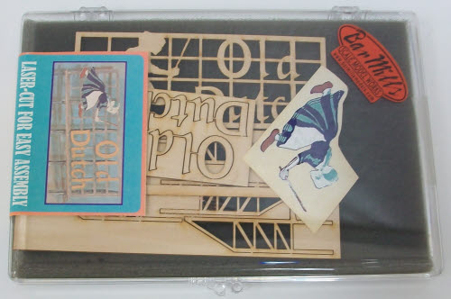 Bar Mills 90502 Laser-Cut Wood Billboards Large, For HO & O Old Dutch Cleanser