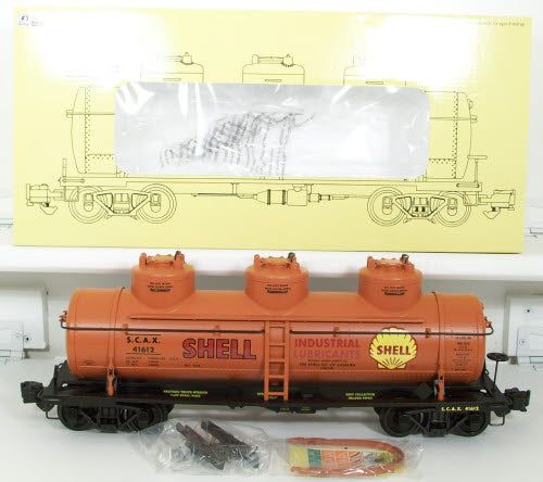 Aristo-Craft 41612 Shell Oil Three Dome Tank Car