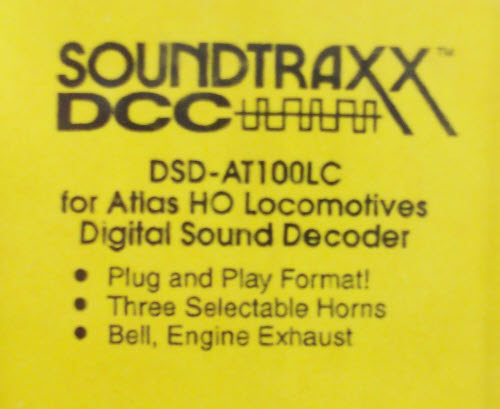 SoundTraxx 820041 DSD-AT100LC EMD 2nd Atlas