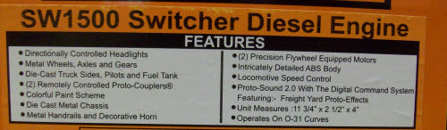 MTH 30-2747-1 NY& Atlantic SW1500 Diesel Switcher #156 with Proto-Sound 2.0