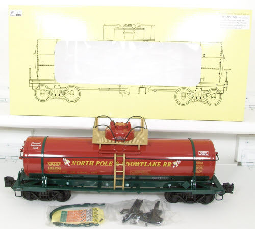 Aristo-Craft 41325 Christmas Single Dome Tank Car (Plastic Wheels)