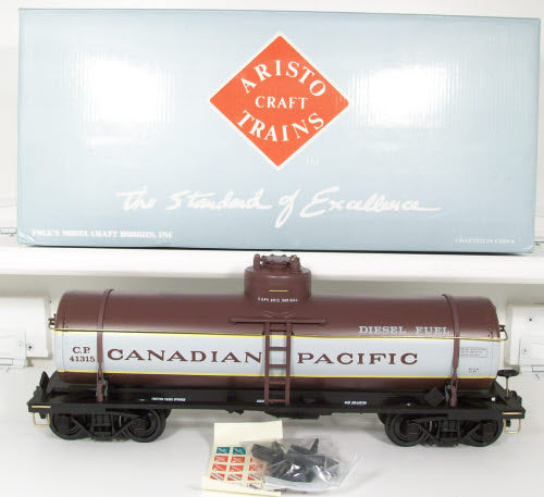Aristo-Craft 41315 G Scale Canadian Pacific Single Dome Tank Car #41315