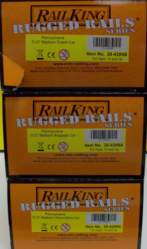 MTH 30-4209-1 Pennsylvania RailKing 4-6-0 O Gauge Steam Train Set w/PS 2.0