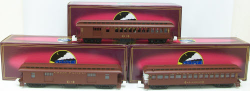 MTH 20-62027 O Union Pacific Premier Woodsided Passenger Add-On Set (Set of 3)