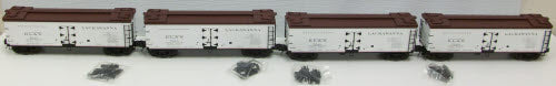 Atlas 8156 O Lackawanna 40' Re-Built Reefer 4-Car Set (3 Rail)
