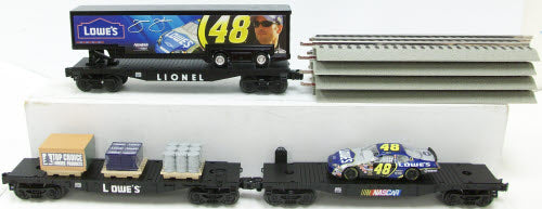 Lionel 6-11010 O Nascar Johnson Expansion Pack with Picture Trailer