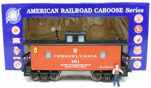 RMT CAB151 Pennsylvania Lighted Caboose w/ Marker Lights & Figure #5913