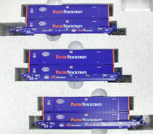 Kato 106-6119 N Pacer MAXI-IV Double Stack Car #6314 (Set of 3)