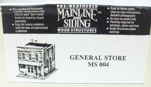Mainline Siding MS004 HO General Store Building Craftsman Kit