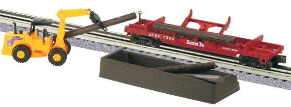 Lionel 6-21269 SF Operating Log Dump Car w/Bin