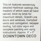 Downtown Deco DD-1002 HO Addams Ave. Part 2 Limited Run Building Kit