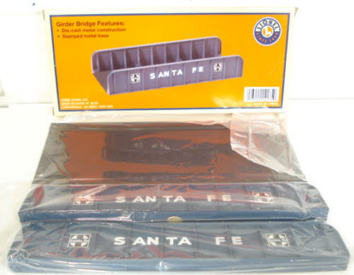Lionel 6-14175 O/O-27 Santa Fe Die-Cast Girder Bridge