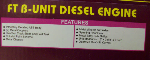 MTH 20-2745-3 Lehigh Valley FT B-Unit Non-Powered Diesel Engine #503