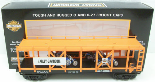 MTH 30-76329 Harley Davidson Auto Carrier w/4 Bikes