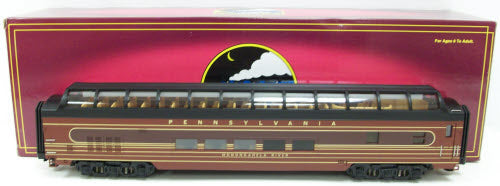 MTH 20-67047 PRR 70' ABS Full Length Vista Dome Pass.Ca