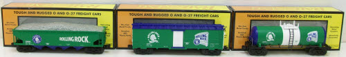 MTH 30-7043 O AB - Rolling Rock RailKing Freight Car Set (Set of 3)
