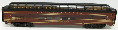 MTH 20-67047 PRR 70' ABS Full Length Vista Dome Pass.Ca