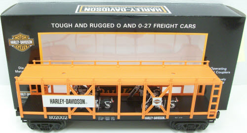 MTH 30-76330 Harley Davidson Auto Carrier w/4 Bikes