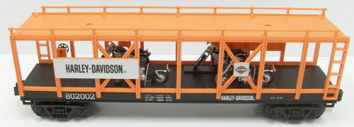 MTH 30-76330 Harley Davidson Auto Carrier w/4 Bikes