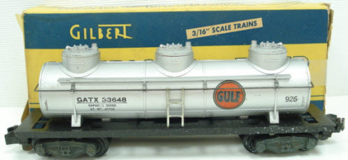 American Flyer 926 Vintage S Gulf Triple Dome Tank Car