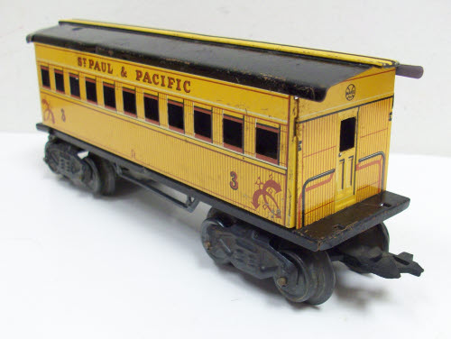 Marx Vintage O St. Paul and Pacific Coach Passenger Car #3