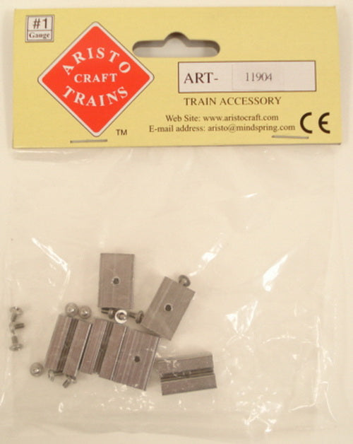 Aristo-Craft 11904 G Silver Plated Rail Locks (Pack of 6)