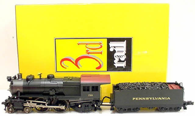 3rd Rail 759 O Brass Pennsylvania E6s 4-4-2 Atlantic Steam Locomotive - 3 Rail