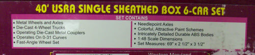 MTH 20-90306 O Western Maryland 40' USRA Single Sheathed Box Car Set (Set of 6)