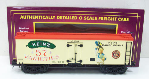 MTH 20-94330 O Gauge Heinz 36’ Woodsided Reefer Car