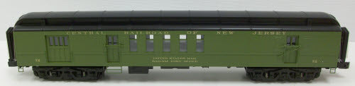 MTH 20-4264 Jersey Central 70' Madison RPO Passenger Ca